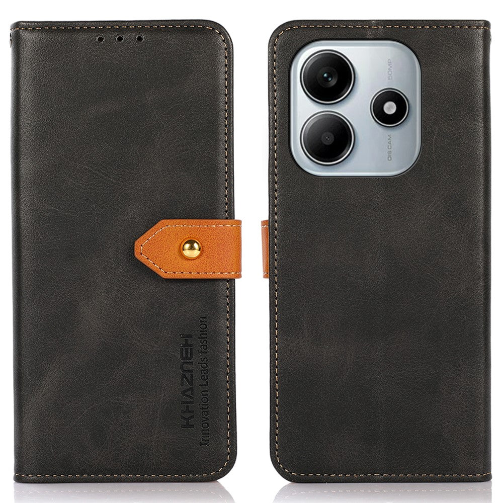 KHAZNEH For Xiaomi Redmi Note 14 4G (164.84mm) Wallet Phone Case Stand Leather Flip Cover