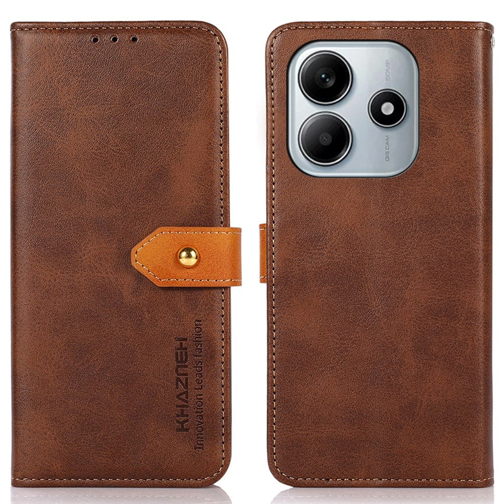 KHAZNEH For Xiaomi Redmi Note 14 4G (164.84mm) Wallet Phone Case Stand Leather Flip Cover