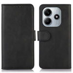 For Xiaomi Redmi Note 14 4G (164.84mm) Case Cowhide Texture Leather Wallet Phone Cover with Stand