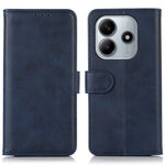 For Xiaomi Redmi Note 14 4G (164.84mm) Case Cowhide Texture Leather Wallet Phone Cover with Stand
