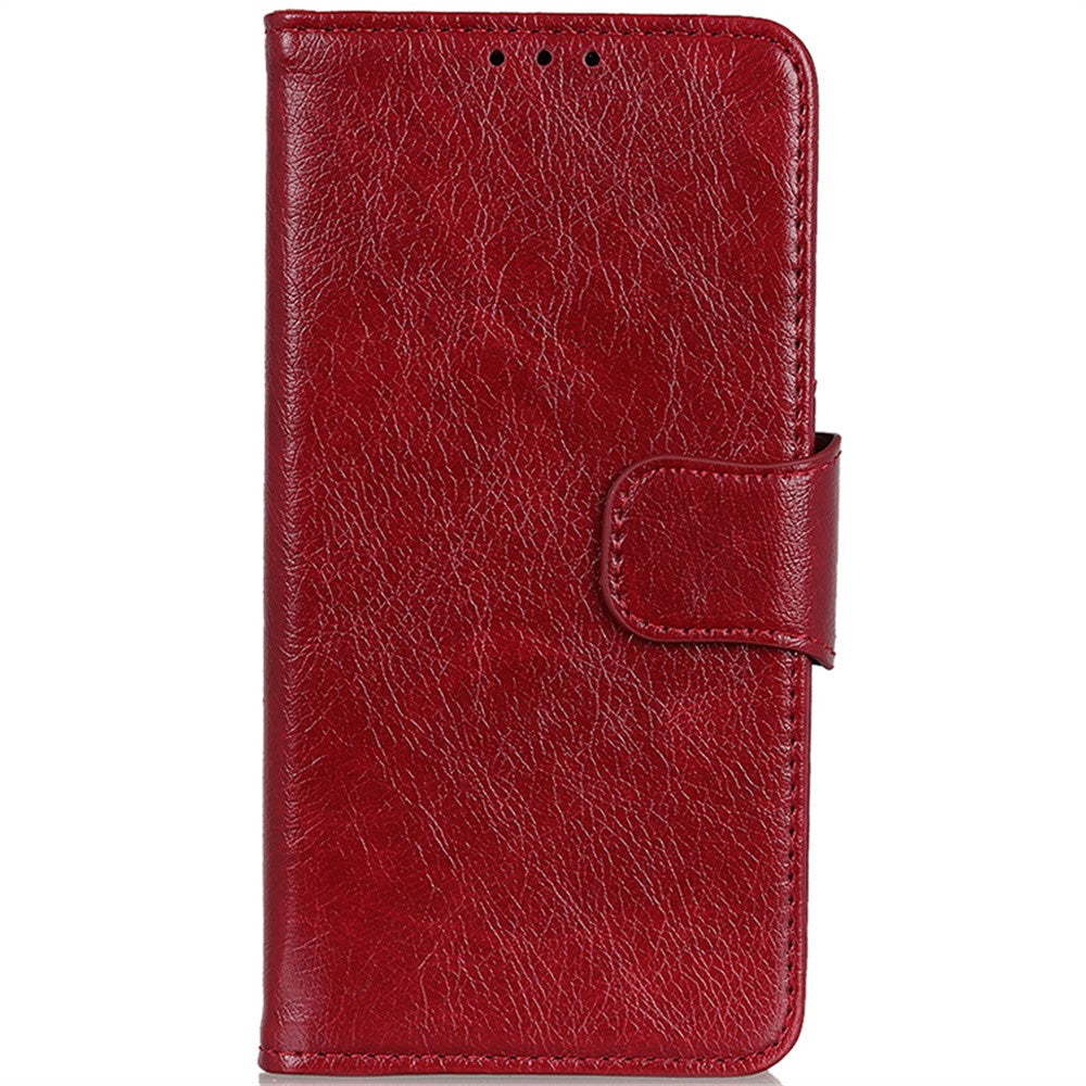 For Xiaomi Redmi Note 14 4G (164.84mm) Case Nappa Texture Split Leather Wallet Phone Cover
