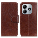 For Xiaomi Redmi Note 14 4G (164.84mm) Case Nappa Texture Split Leather Wallet Phone Cover