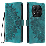 For Xiaomi Redmi Note 14 Pro 5G / Poco X7 5G Case Imprinted Totem Skin Feel Wallet Leather Phone Cover
