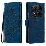 For Xiaomi Redmi Note 14 Pro 5G / Poco X7 5G Case Imprinted Totem Skin Feel Wallet Leather Phone Cover