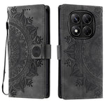 For Xiaomi Redmi Note 14 Pro 5G / Poco X7 5G Case Imprinted Totem Skin Feel Wallet Leather Phone Cover