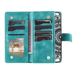 Style 006 For Samsung Galaxy S25 Edge Wallet Case PU Leather Phone Cover Mandala Flower Pattern