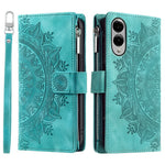 Style 006 For Samsung Galaxy S25 Edge Wallet Case PU Leather Phone Cover Mandala Flower Pattern