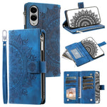Stil 006 För Samsung Galaxy S25 Edge Plånboksfodral PU-läder mobilfodral Mandala Blommönster