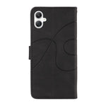 Samsung Galaxy A08 5G / A08 4G / A07 5G / A07 4G / A07s 4G / A06 4G / A06 5G-pung-etui, lædermobil-etui med stativ og buet linjedesign