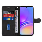 Samsung Galaxy A08 5G / A08 4G / A07 5G / A07 4G / A07s 4G / A06 4G / A06 5G-pung-etui, lædermobil-etui med stativ og buet linjedesign