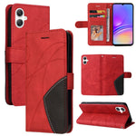 For Samsung Galaxy A08 5G / A08 4G / A07 4G / A06 4G / A06 5G Leather Phone Case Stand Wallet with Bi-colour Splicing Design