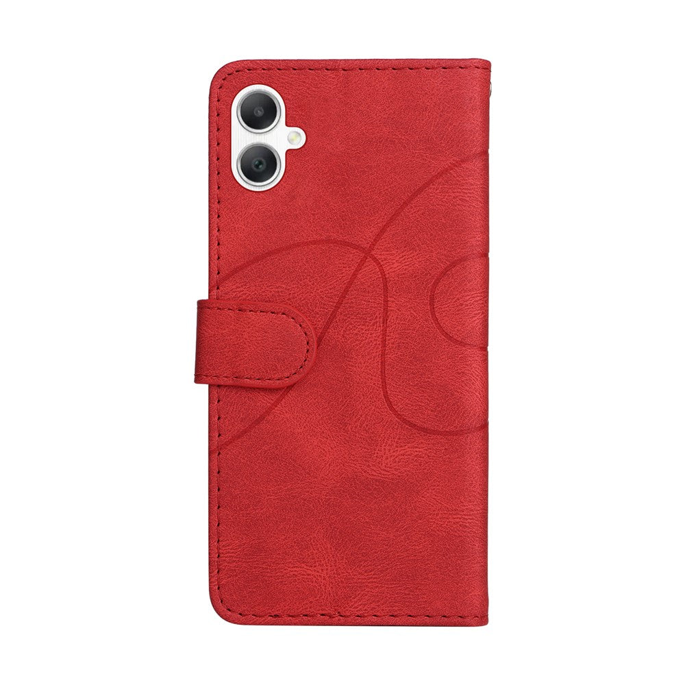 For Samsung Galaxy A08 5G / A08 4G / A07 4G / A06 4G / A06 5G Leather Phone Case Stand Wallet with Bi-colour Splicing Design