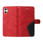 For Samsung Galaxy A08 5G / A08 4G / A07 4G / A06 4G / A06 5G Leather Phone Case Stand Wallet with Bi-colour Splicing Design