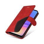 For Samsung Galaxy A08 5G / A08 4G / A07 4G / A06 4G / A06 5G Leather Phone Case Stand Wallet with Bi-colour Splicing Design