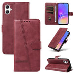 Samsung Galaxy A08 5G / A08 4G / A07 4G / A06 4G / A06 5G Plånboksfodral T-formade linjer Läderfodral mobilstativ