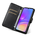 Samsung Galaxy A08 5G / A08 4G / A07 4G / A06 4G / A06 5G Läderplånboksfodral med rem Enfärgat mobilstativ