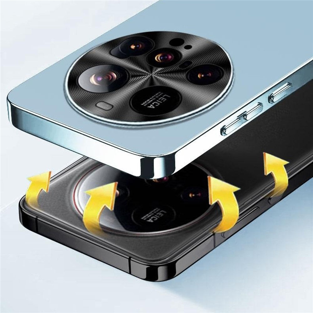 For Xiaomi 15 Ultra Case Acrylic + TPU + Metal Anti-Scratch Phone Cover with Electroplating Frame