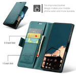 CASEME För Xiaomi Redmi Note 14 4G (164.84mm) Fodral 023 Serien RFID-blockerande Läderplånboksfodral med Stativ