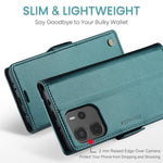 CASEME För Xiaomi Redmi Note 14 4G (164.84mm) Fodral 023 Serien RFID-blockerande Läderplånboksfodral med Stativ