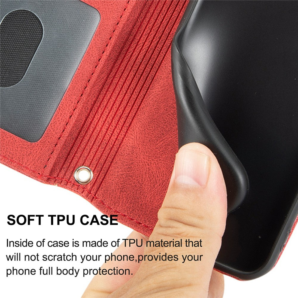 For Xiaomi 15 Ultra Case Wallet Skin-Touch Leather Imprinted Phone Cover