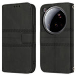 For Xiaomi 15 Ultra Case Wallet Skin-Touch Leather Imprinted Phone Cover