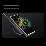 SULADA For Huawei Mate XT Ultimate Magnetic Case Kickstand PU + PC Phone Cover Carbon Fiber Texture