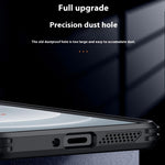 For Xiaomi 15 Ultra Case PC + TPU Clear Phone Shell with Glass Lens Cover Kickstand