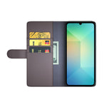 Samsung Galaxy A06 5G-skal i äkta splitläder med plånboksfodral