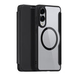 DUX DUCIS Til Samsung Galaxy S25 Edge Lædercover Skin X Pro Series Flip Cover Magnetisk Etui