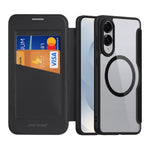 DUX DUCIS Til Samsung Galaxy S25 Edge Lædercover Skin X Pro Series Flip Cover Magnetisk Etui