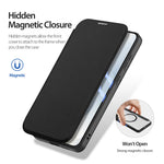 DUX DUCIS Til Samsung Galaxy S25 Edge Lædercover Skin X Pro Series Flip Cover Magnetisk Etui