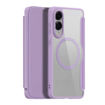 DUX DUCIS Til Samsung Galaxy S25 Edge Lædercover Skin X Pro Series Flip Cover Magnetisk Etui