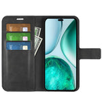 Til Honor X8c 4G Stand Cover Anti-ridse Kalveskind Tekstur Læder Telefoncover
