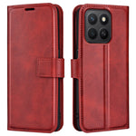 Til Honor X8c 4G Stand Cover Anti-ridse Kalveskind Tekstur Læder Telefoncover