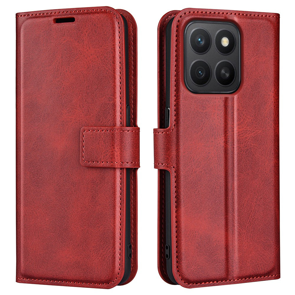 Til Honor X8c 4G Stand Cover Anti-ridse Kalveskind Tekstur Læder Telefoncover