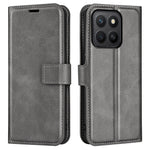 Til Honor X8c 4G Stand Cover Anti-ridse Kalveskind Tekstur Læder Telefoncover