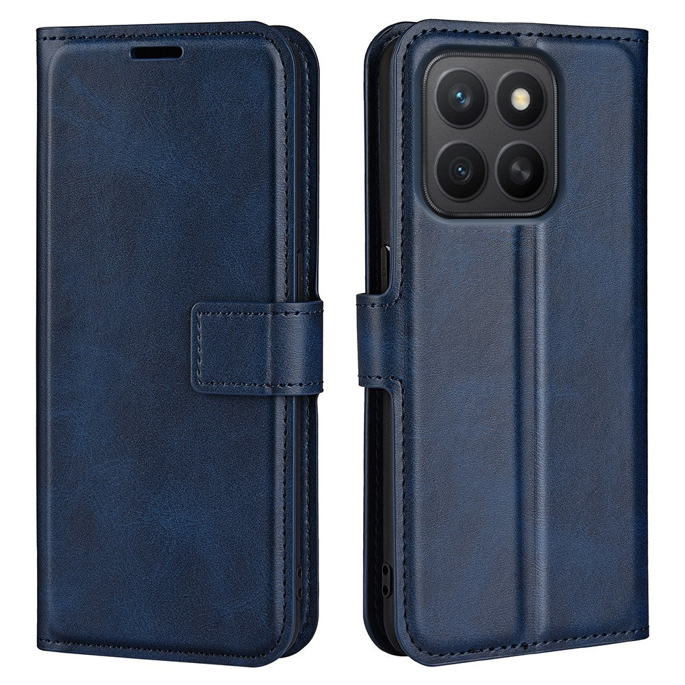 Til Honor X8c 4G Stand Cover Anti-ridse Kalveskind Tekstur Læder Telefoncover