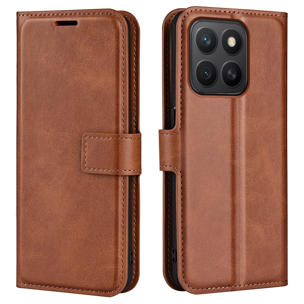 Til Honor X8c 4G Stand Cover Anti-ridse Kalveskind Tekstur Læder Telefoncover