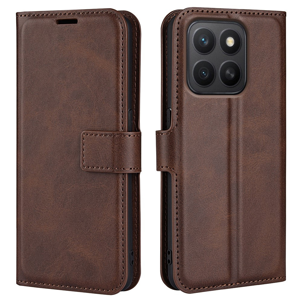 Til Honor X8c 4G Stand Cover Anti-ridse Kalveskind Tekstur Læder Telefoncover
