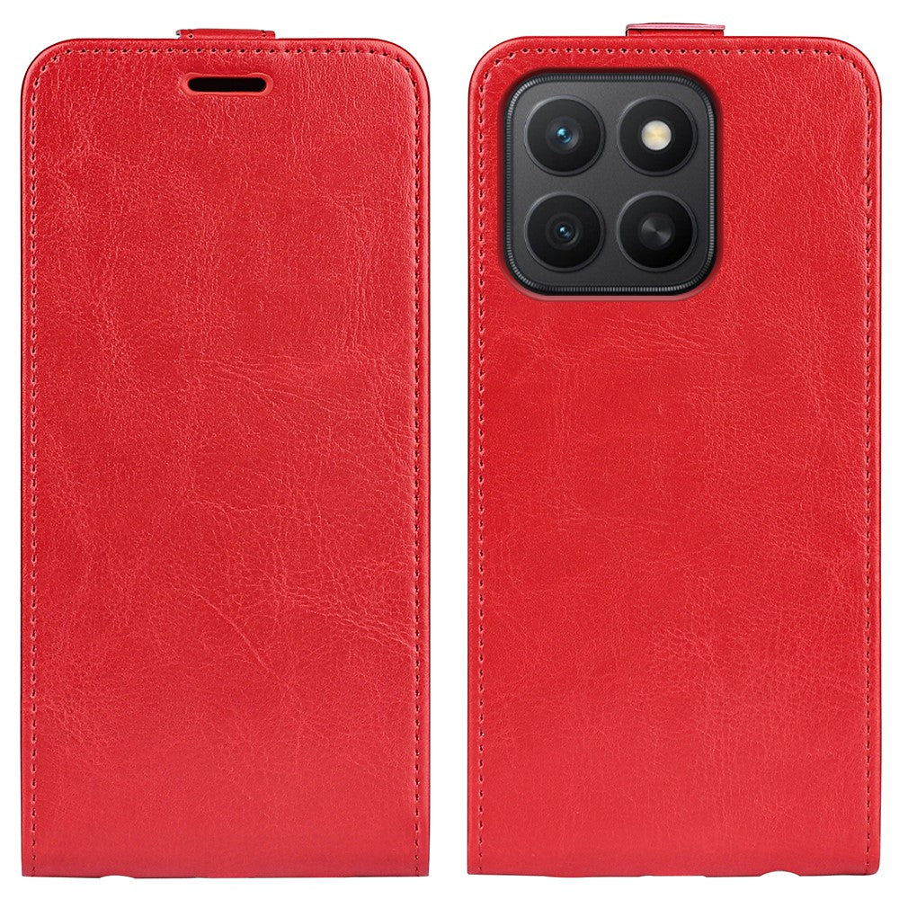 For Honor X8c 4G Case with Card Slots Vertical Flip Leather Phone Cover