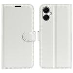 Samsung Galaxy A06 5G-skal i litchi-textur, stötsäkert läder, plånboksfodral