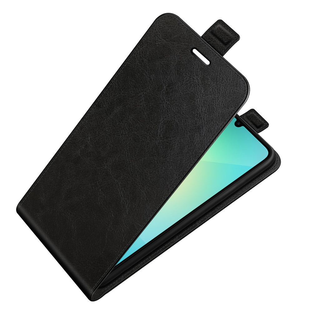 Samsung Galaxy A06 5G-etui med kortpladser, vertikalt foldbart lædercover