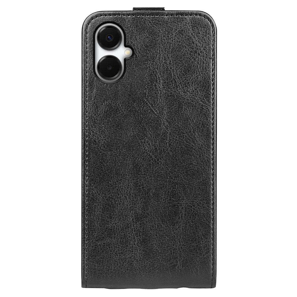 Samsung Galaxy A06 5G-etui med kortpladser, vertikalt foldbart lædercover
