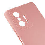 Xiaomi 11T 5G / 11T Pro 5G Enfärgat flytande silikontexturmobilskal 2,0 mm tjockt bågformad kant TPU reptåligt skal