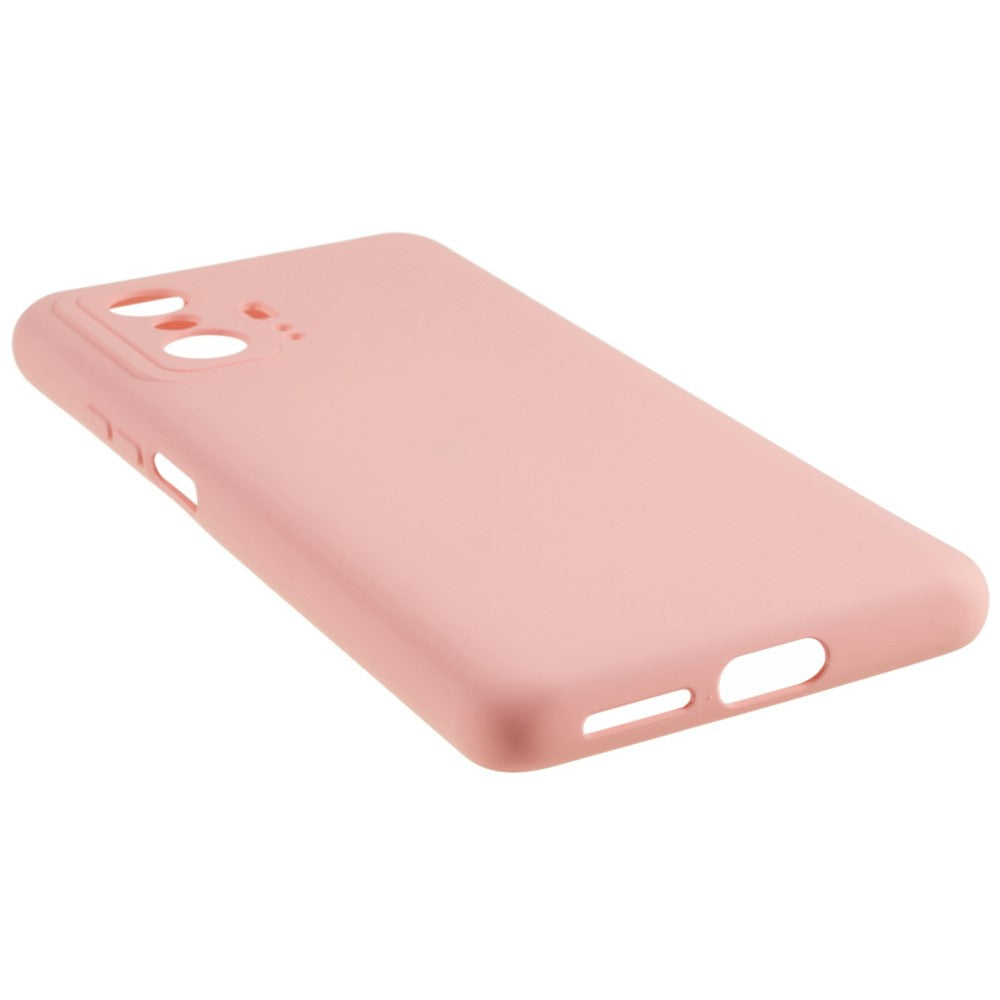 Xiaomi 11T 5G / 11T Pro 5G Enfärgat flytande silikontexturmobilskal 2,0 mm tjockt bågformad kant TPU reptåligt skal