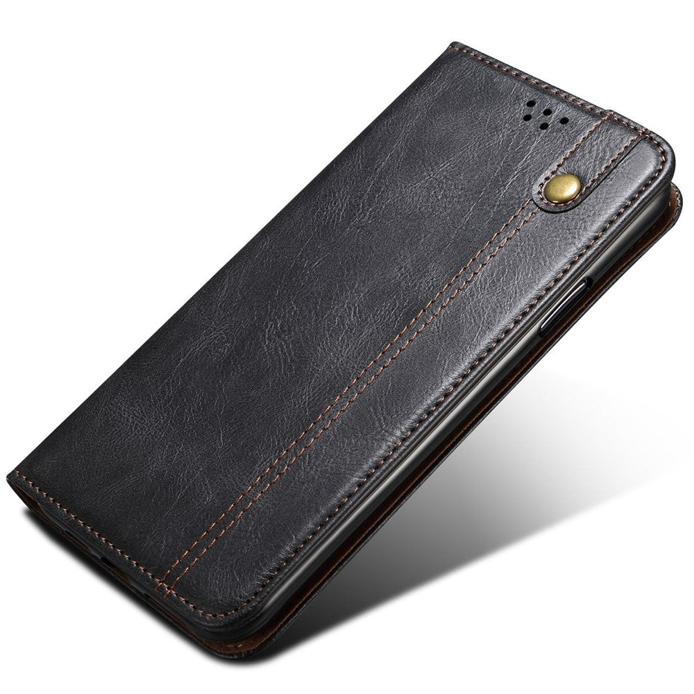 For Xiaomi Redmi Note 14S 4G Case Crazy Horse Texture Waxy Leather Wallet Stand Phone Cover
