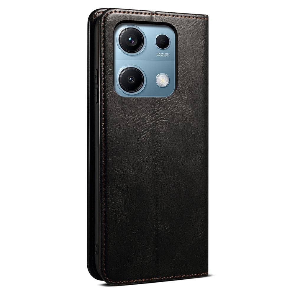 For Xiaomi Redmi Note 14S 4G Case Crazy Horse Texture Waxy Leather Wallet Stand Phone Cover