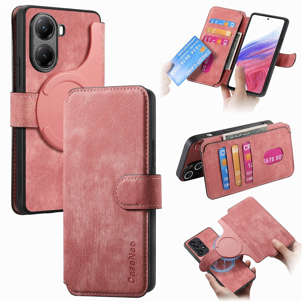 CASENEO For Xiaomi Redmi Turbo 4 5G / Poco X7 Pro 5G Magnetic Case  Detachable Leather Phone Wallet Cover