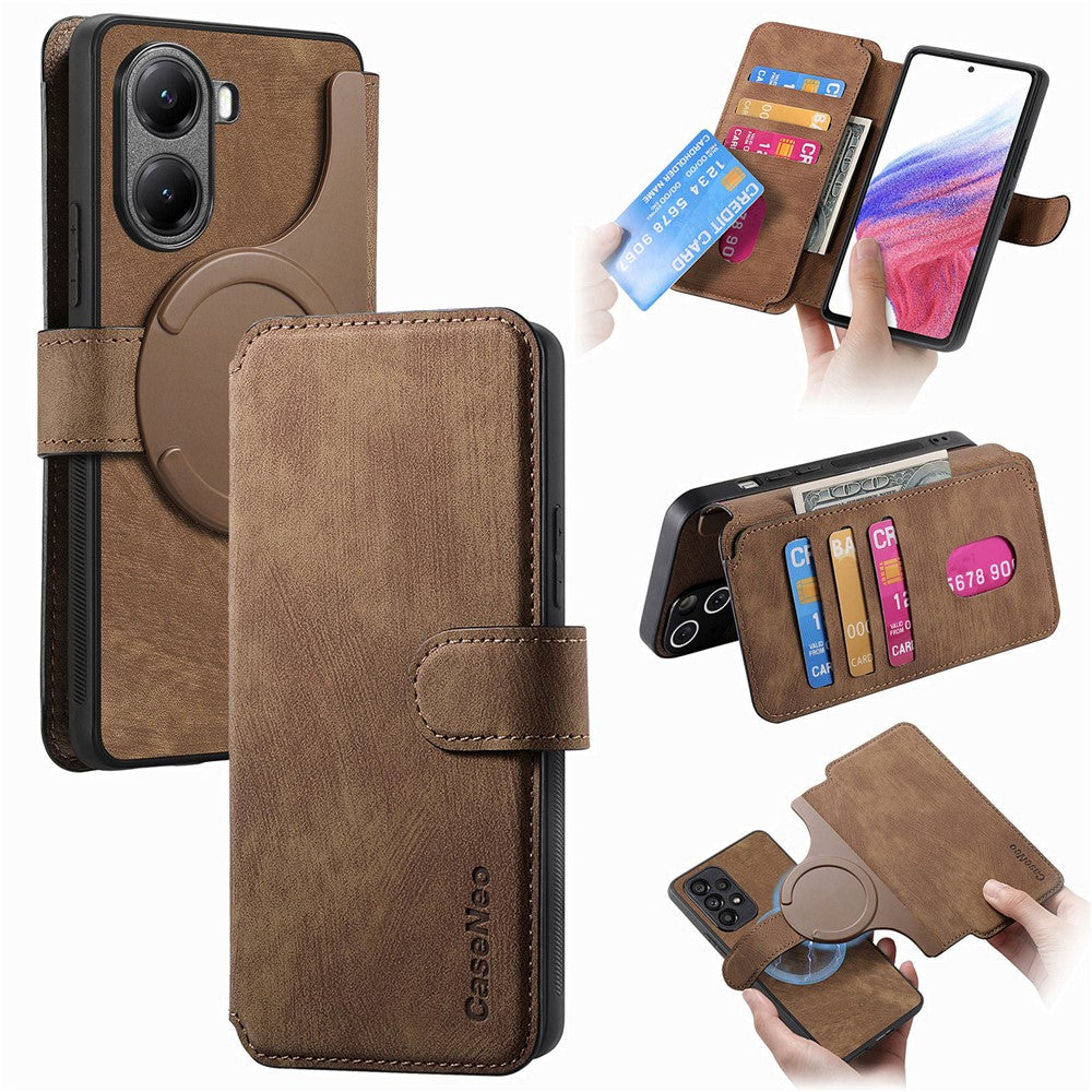 CASENEO For Xiaomi Redmi Turbo 4 5G / Poco X7 Pro 5G Magnetic Case  Detachable Leather Phone Wallet Cover