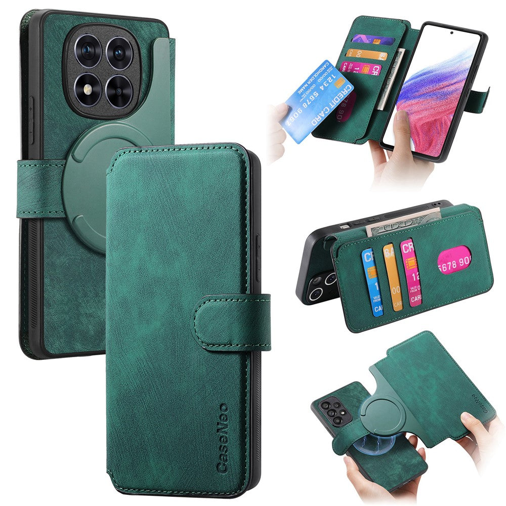CASENEO For Xiaomi Redmi Note 14 Pro+ 5G Magnetic Case  Detachable Leather Phone Wallet Cover
